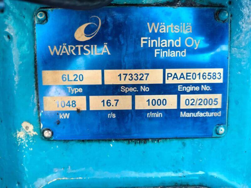 تعمیرات موتور Wärtsilä 6L20