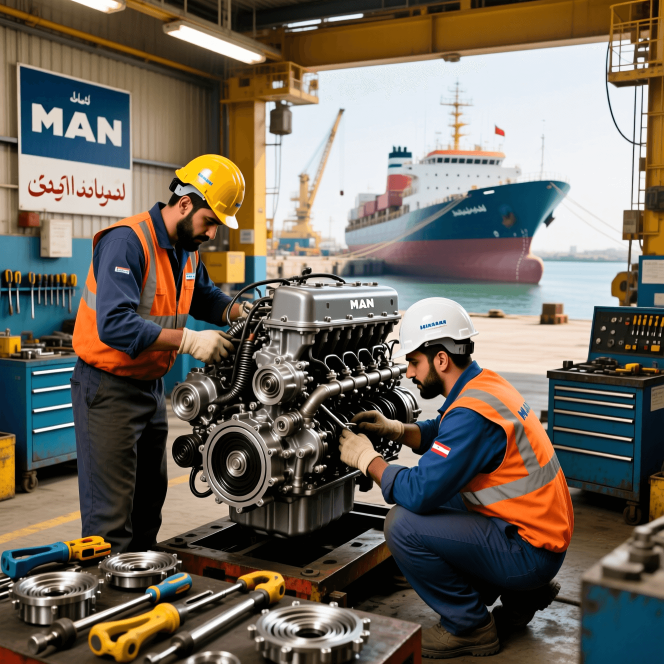 تعمیر موتور MAN در بندرعباس | پشتیبانی فنی و گارانتی تعمیرات