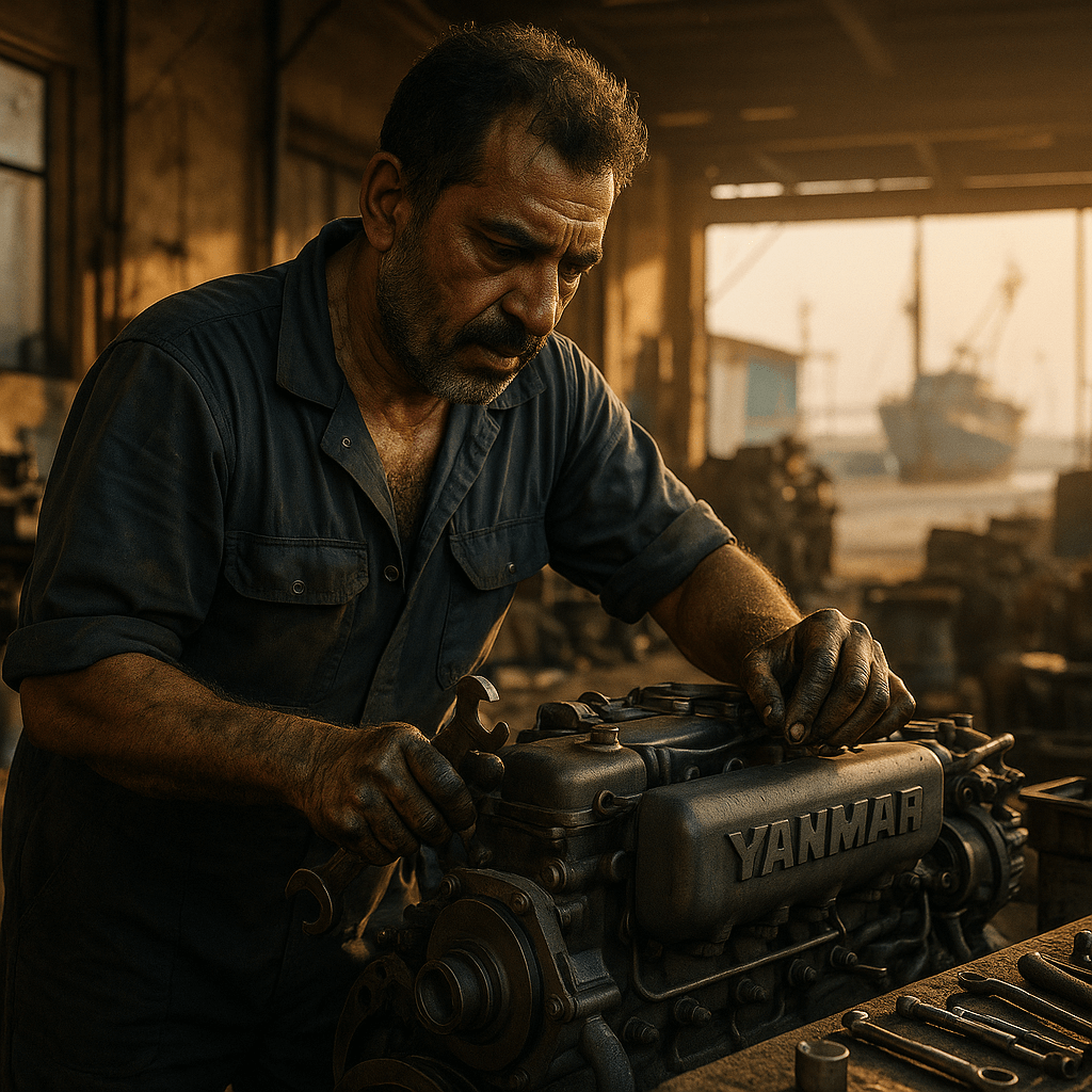 تعمیر تخصصی موتور Yanmar در بندرعباس | خدمات موتور یانمار دریایی