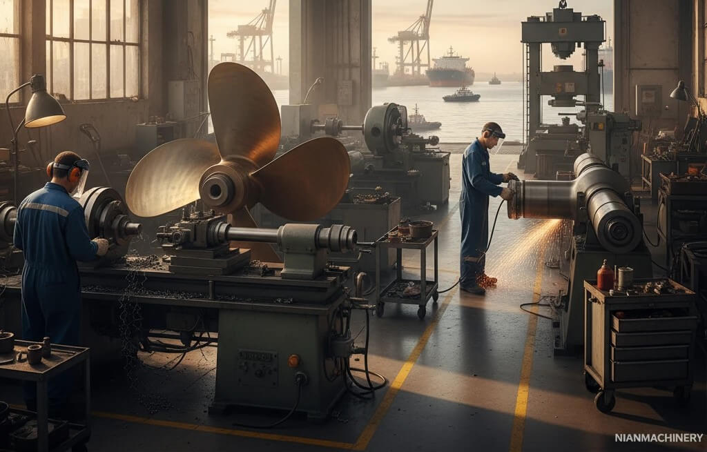 تراشکاری قطعات شناور دریایی